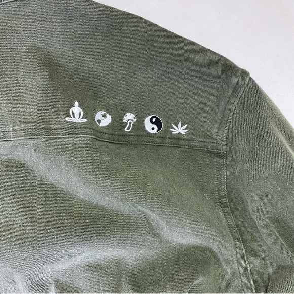 OTA Mi7itary Washed Denim Wellness Club Member Jacket Size XXL - Picture 12 of 14